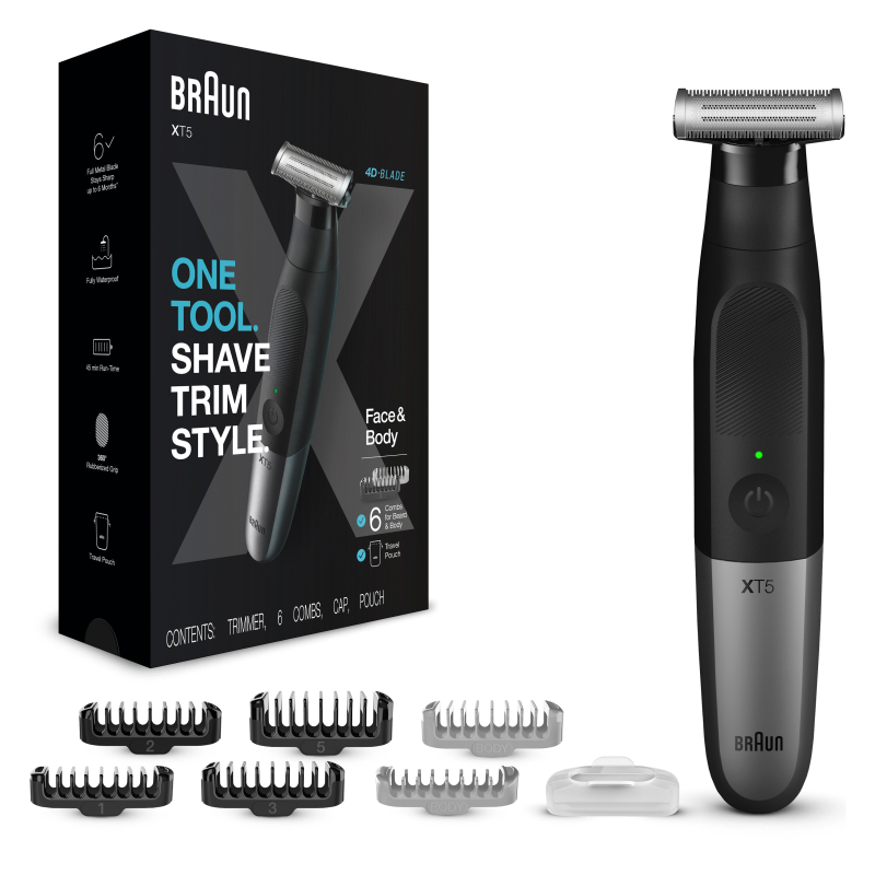 Braun Series XT5200 borotva, trimmelő, formázó, útitokkal (10AS490160)