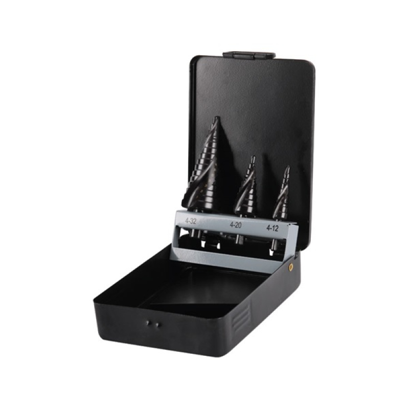 Extol Craft lépcsős fémfúró készlet, 3 db-os (20092)