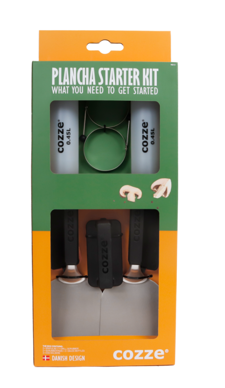 Cozze Plancha start csomag (spatula, szószos flakon, grill súroló, sütőgyűrű)