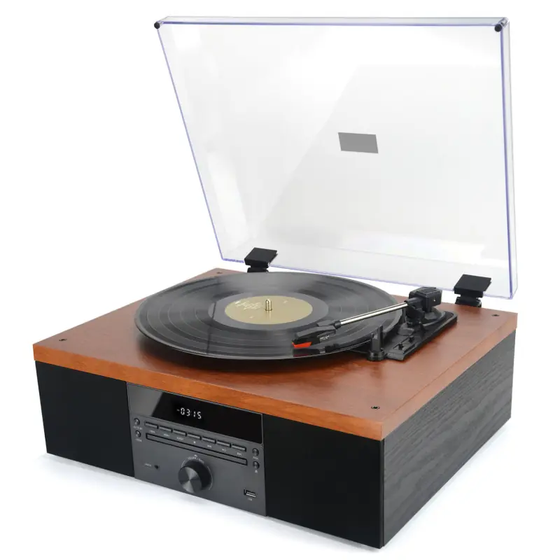 AKAI vintage lemezjátszó CD és FM funkcióval, 2x5W (ATT-14BT)