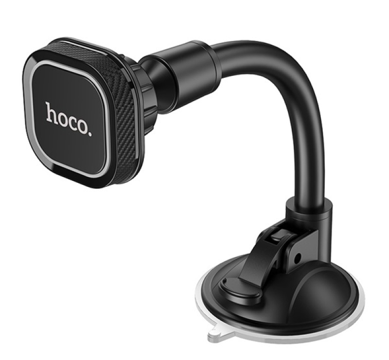 HOCO CA55 autós tartó (szélvédőre, tapadókorongos, mágneses, 360°) FEKETECA55