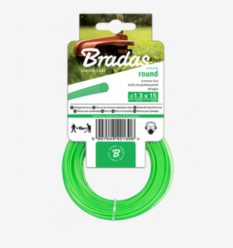 Bradas fűnyíró damil kerek 1,6mm x 15m (1041615 - ZTO1615K)