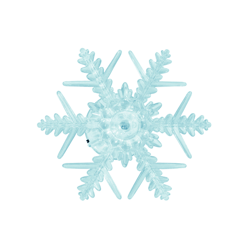 Home (KID 331/WH) LED-es ablakdísz, hideg fehér hókristály, tapadókorongos