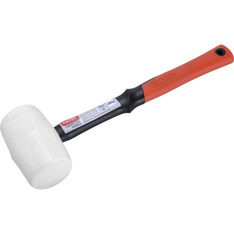 Extol Premium fehér gumikalapács üvegszálas nyéllel, 60 mm (8811113)