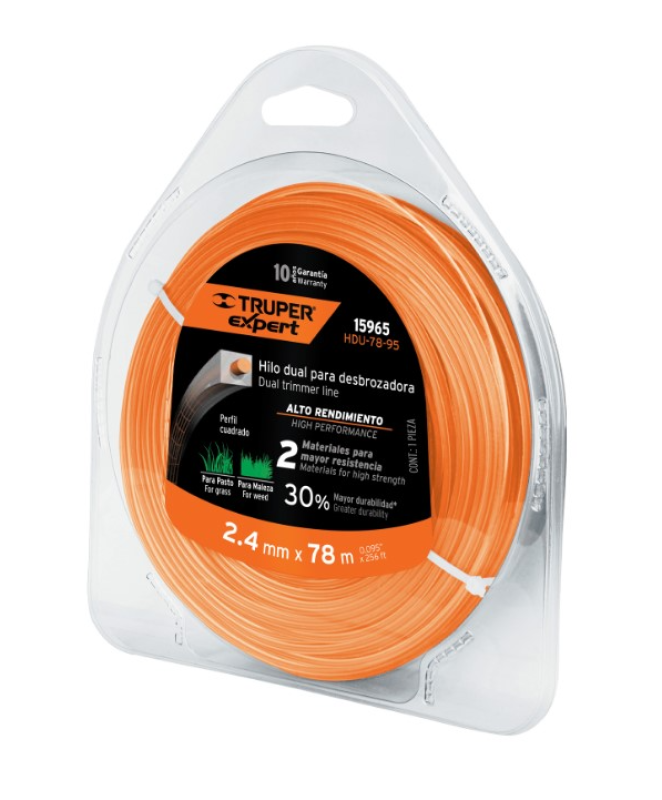 TRUPER EXPERT HDU-78-95 damil fűkaszához 2,4mm/78m (T15965)