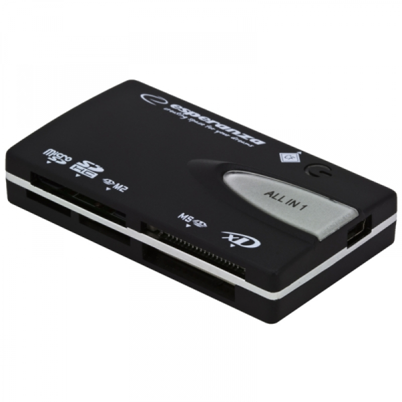 Esperanza EA129 kártyaolvasó USB 2.0, fekete