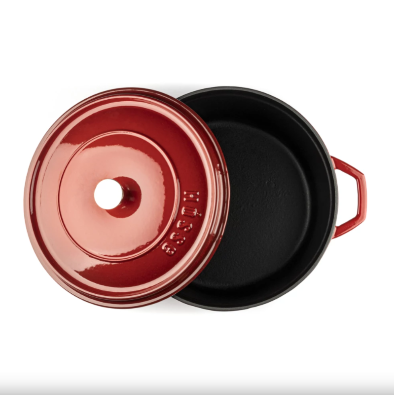 Hósse zománcozott öntöttvas edény 28cm, 4L, bordó (HOS-KIEG-001)