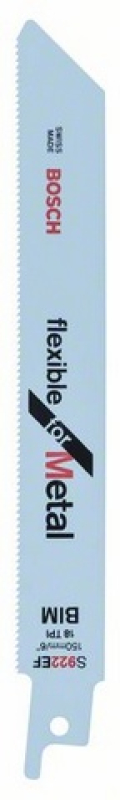 Bosch szablyafűrészlap fémhez S 922 EF, Flexible for Metal 5 db (2608656015)