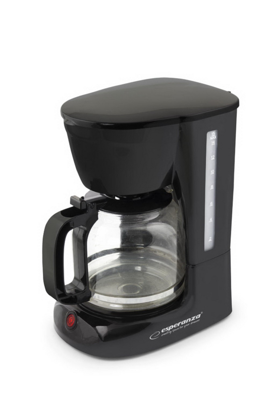 Esperanza Arabica filteres kávéfőző 1.8 liter, fekete (EKC005)