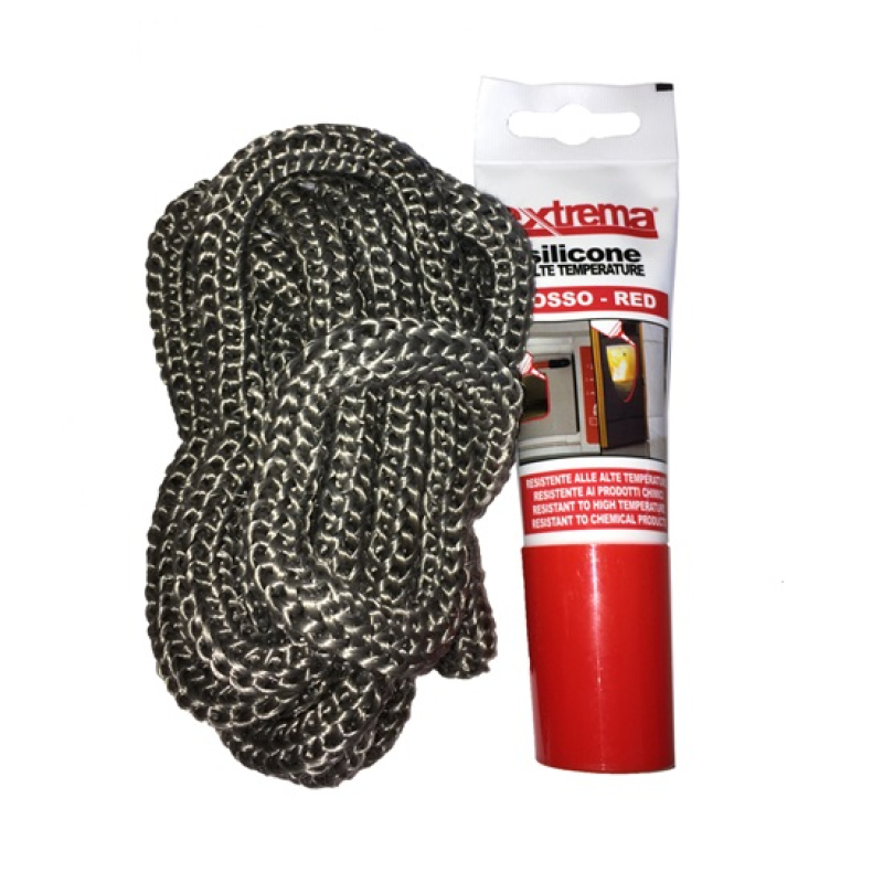 GEKO Kályhatömítő zsinór 12 mm 2,5 m  ragasztóval (8912877)