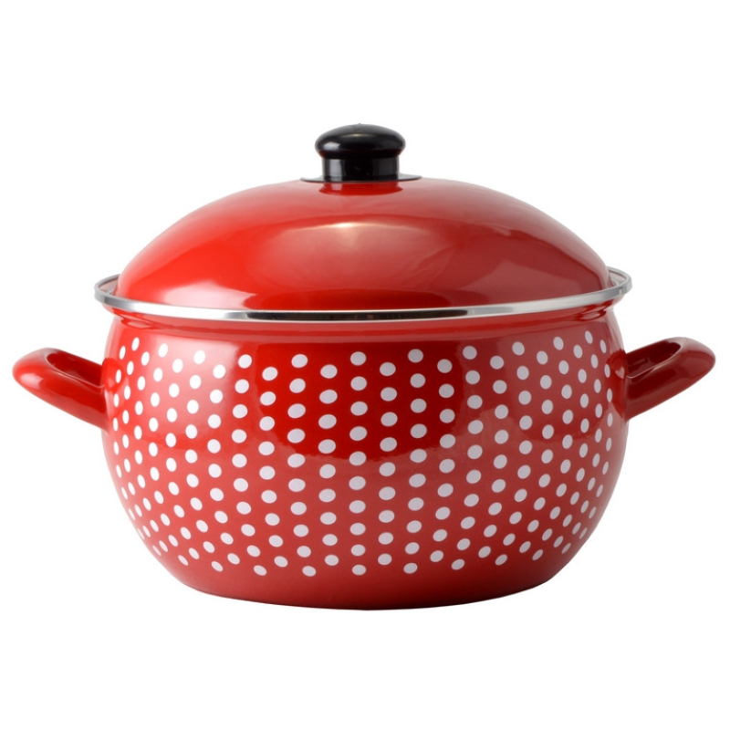 Perfect Home Zománcozott lábas 16 cm,  fedővel (72080)