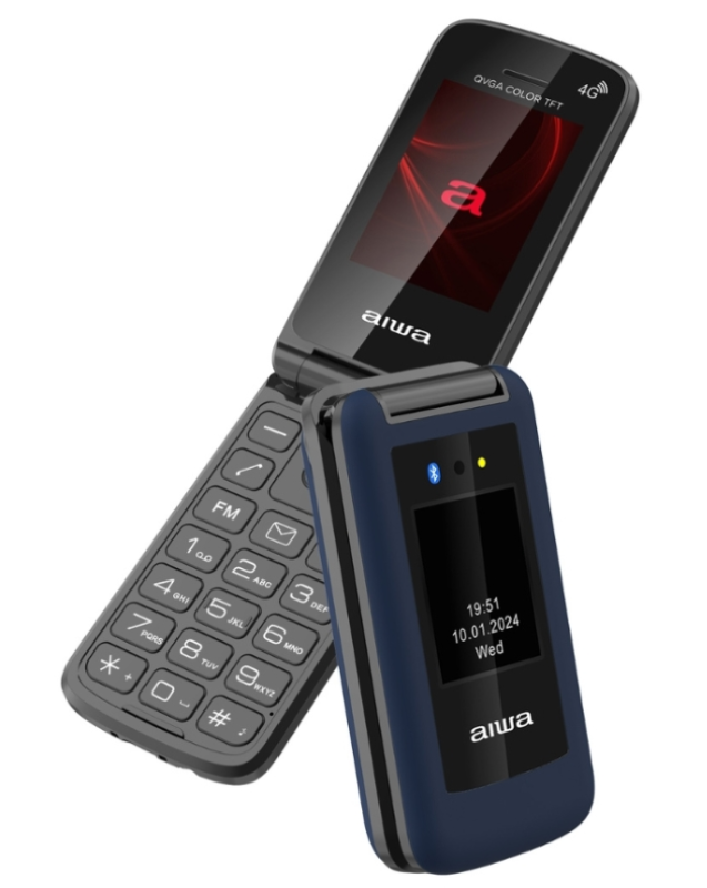 Aiwa FP-30-4G/BL Dual SIM-es mobiltelefon, kék (15075)