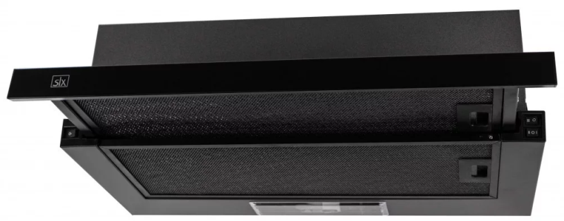 SLX ST 60 B beépíthető teleszkópos páraelszívó, fekete