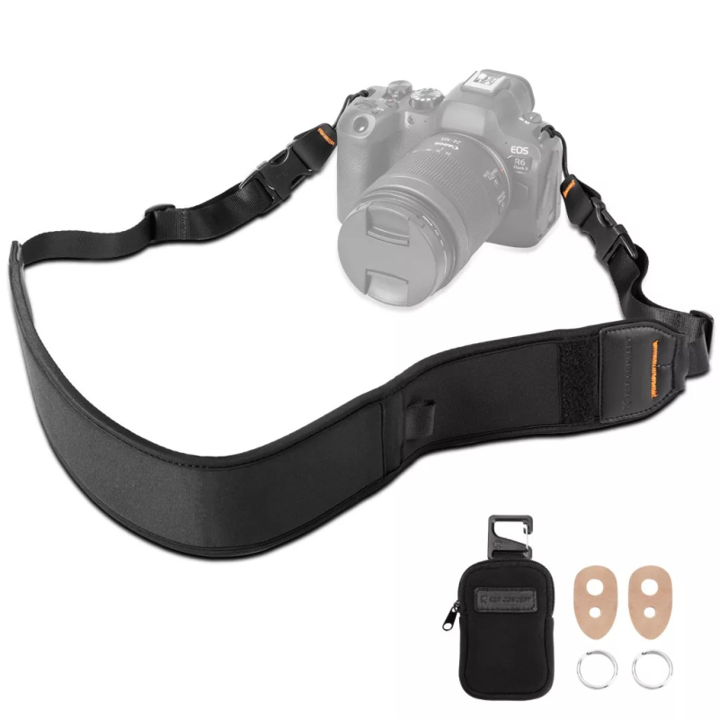 K&F Concept lapos neoprén nyakpánt 6x109-133cm, fekete (KF-13-184)