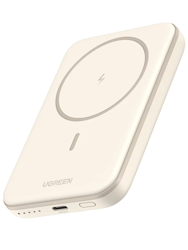 UGREEN 5000mAh mágneses vezeték nélküli powerbank, bézs PB560 (25207)