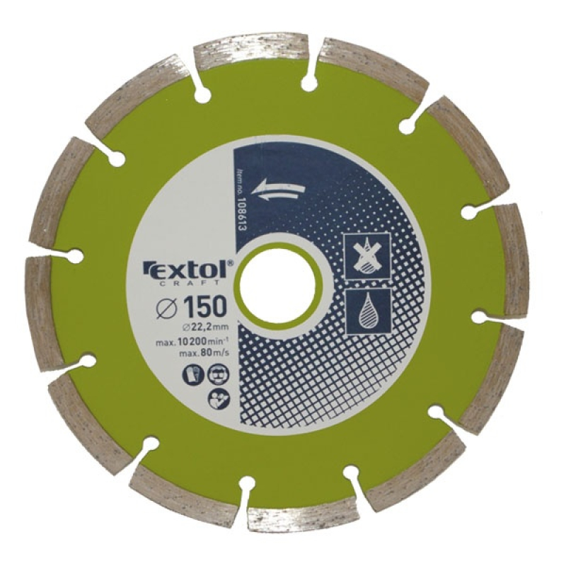Extol Craft gyémánt vágótárcsa szegmenses 230×22,2 mm (108615)