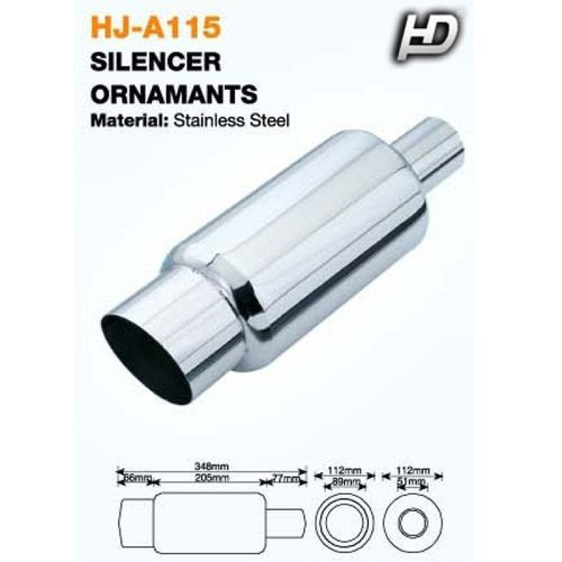 Kipufogódob, rozsdamentes acél KP-HJA115