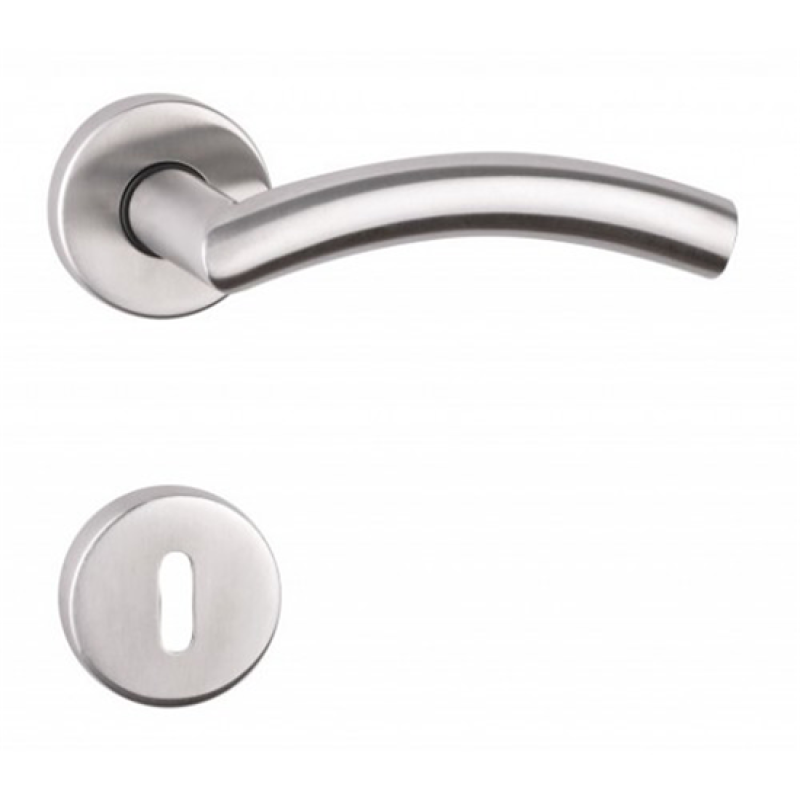 Maestro Kilincs rozettás kulcslyukas inox Arco (3675252)