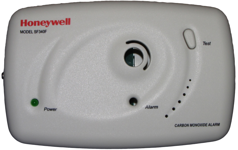 Honeywell szén-monoxid (CO) vészjelző + reléegység SF340F