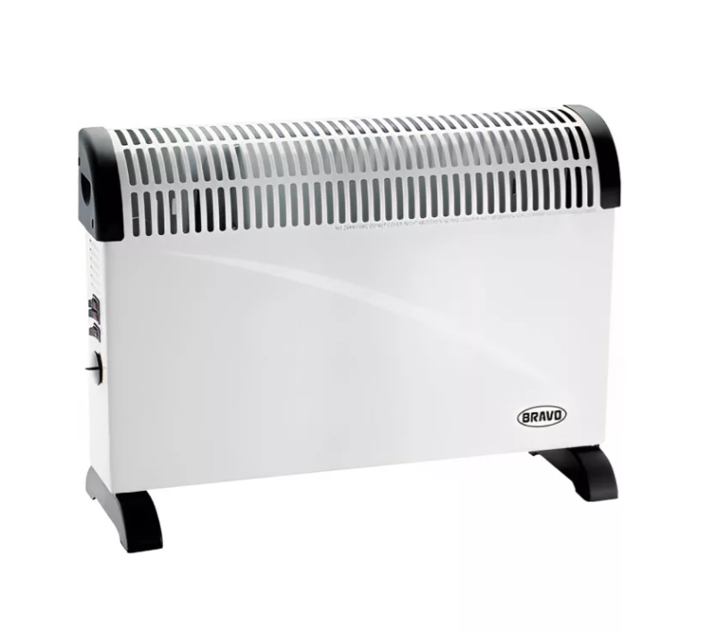 Bravo ventilátoros elektromos konvektor 2000W, fehér (B-4467)