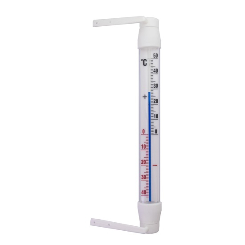 Kültéri hőmérő ablakra műanyag hátlappal 20 cm