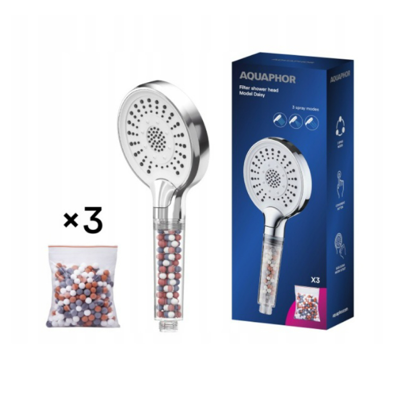 Aquaphor Daisy vízszűrős zuhanyfej (króm) (AQU950907)