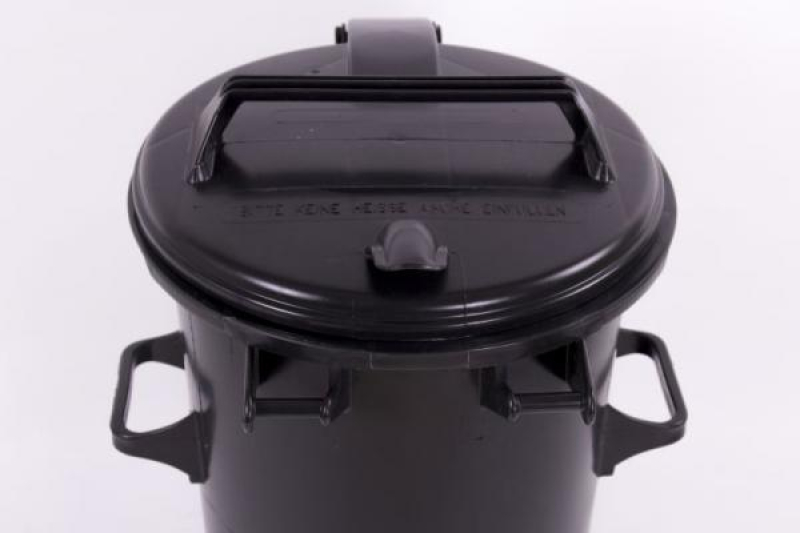 Kukafedél 50 literes kerek kukához fekete (11963)