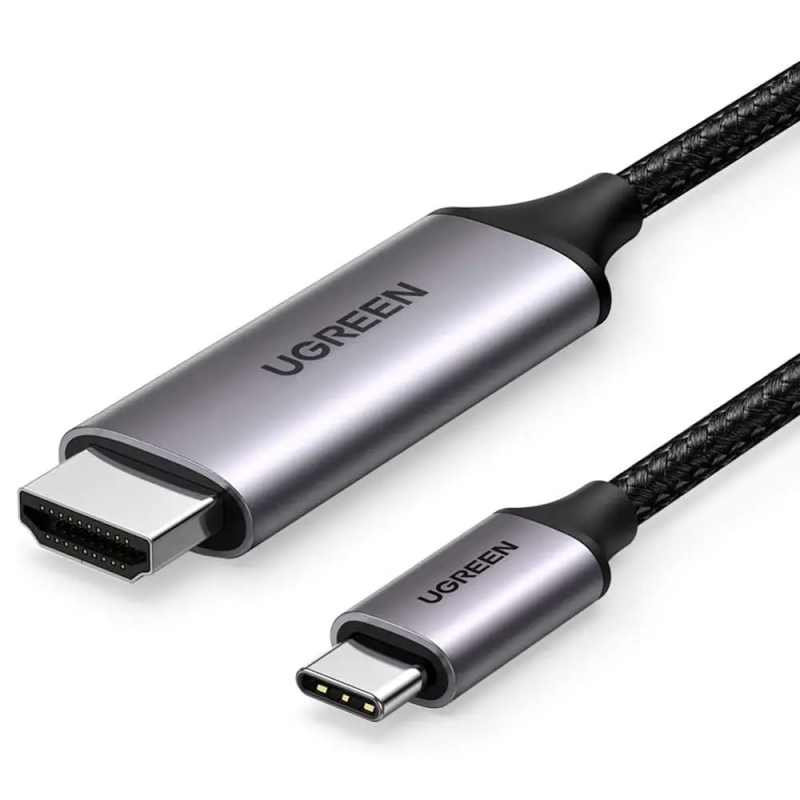 UGREEN MM142 USB-C HDMI kábel, 1,5m, szürke-fekete (50570)