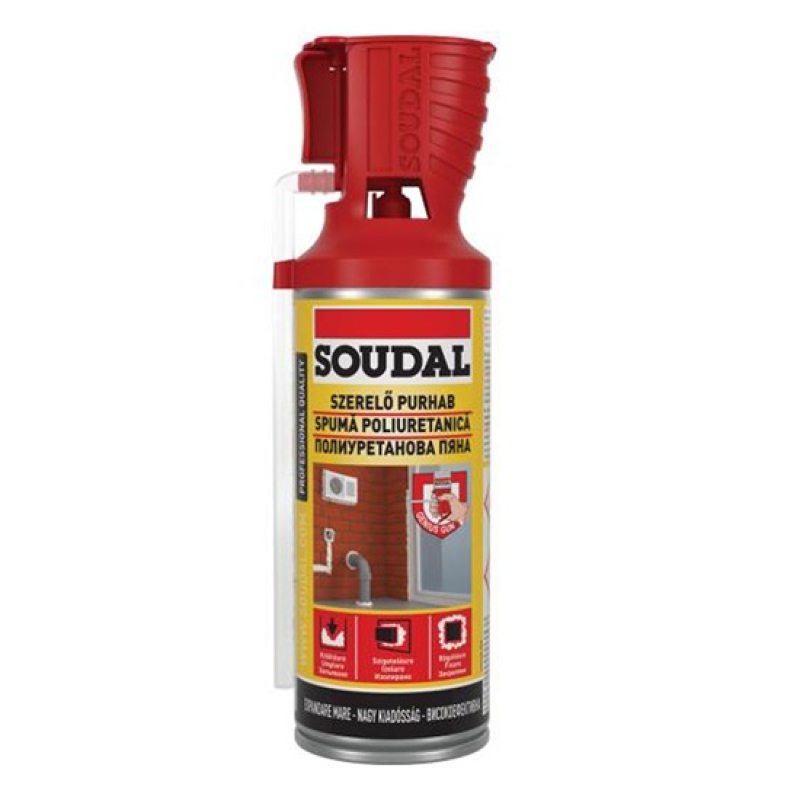 SOUDAL szerelő purhab 300 ml (8912972)
