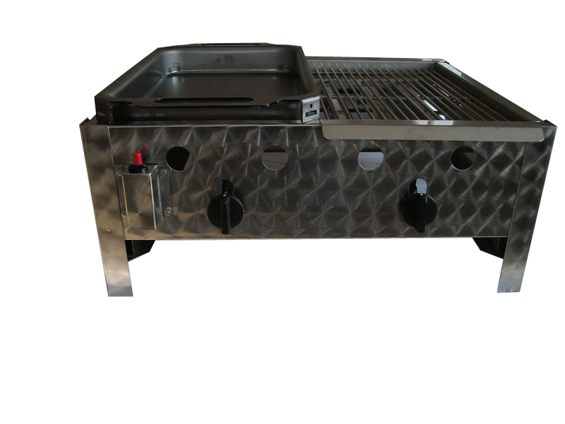 BGT-2GP kétégős asztali kombigrill készülék, PB-gáz üzemű