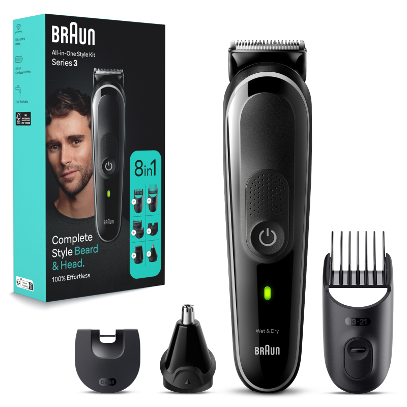 Braun MGK3440 multifunkciós testszőrzet ápoló, 8 az 1-ben (10AS490139)