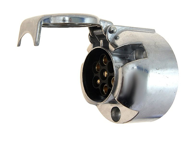 Króm utánfutó/vonóhorog csatlakozó aljzat AE-CM58084