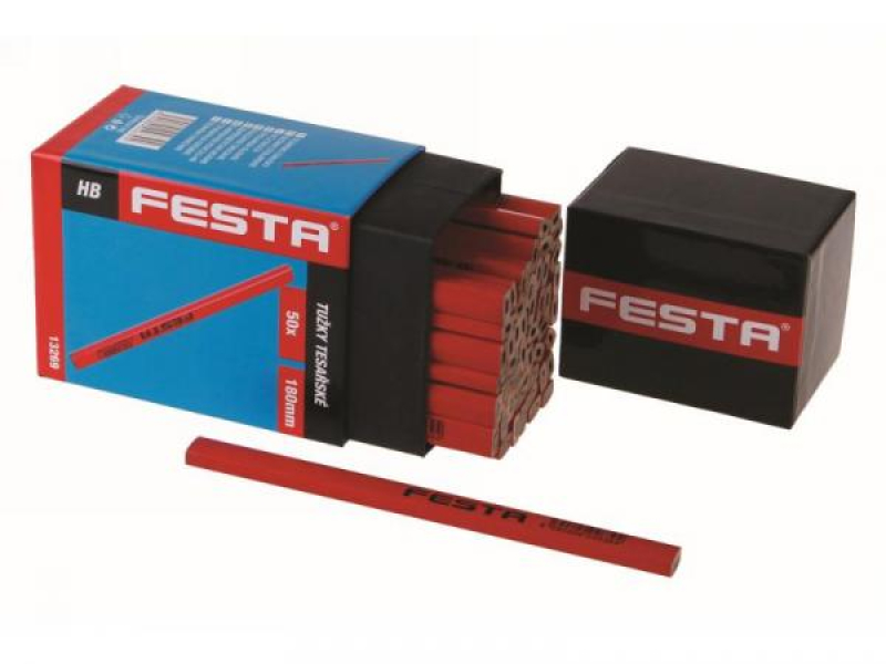 Ácsceruza 180mm 50db/cs, piros (13352)