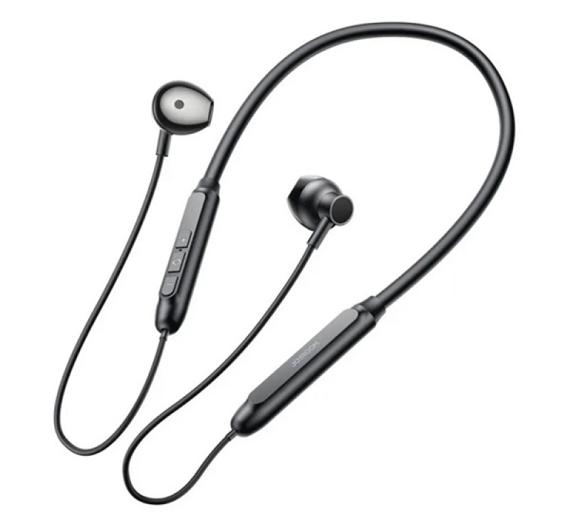 JOYROOM bluetooth fülhallgató SZTEREO (v5.4, nyakba akasztható, mikrofon, IP54 vízálló, SPORT) FEKET