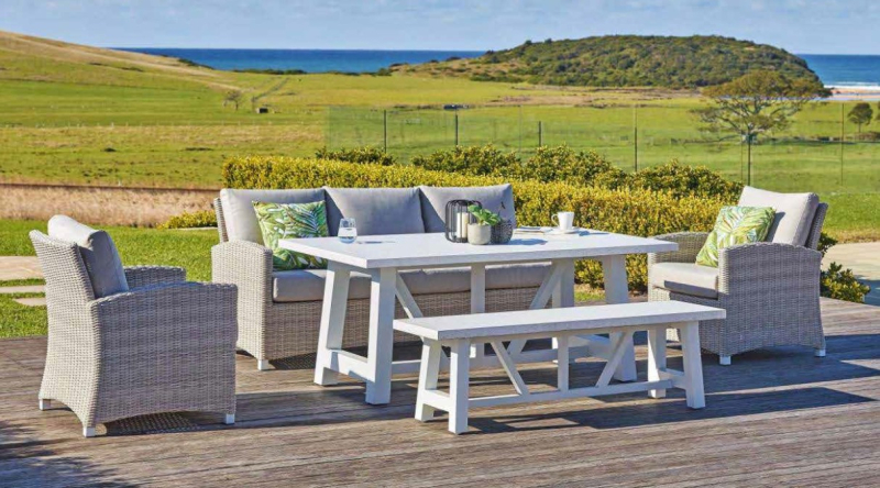 Bergamo rattan kerti garnitúra 5 részes (Sonic)