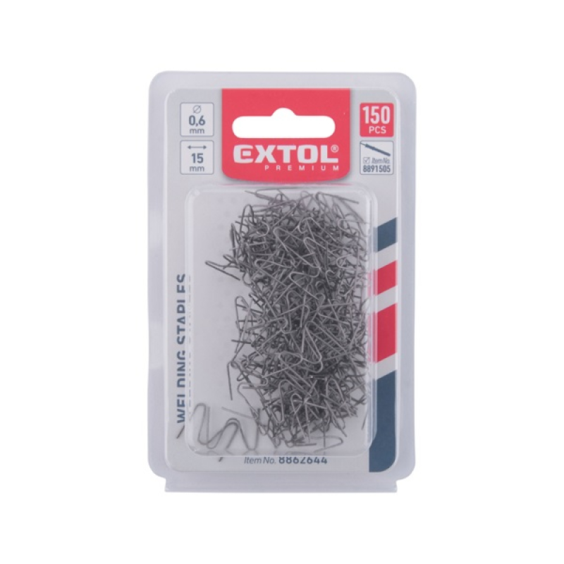 Extol Premium kapocs, `M` forma, 0,6x15x30 mm, 150 db (8862644)