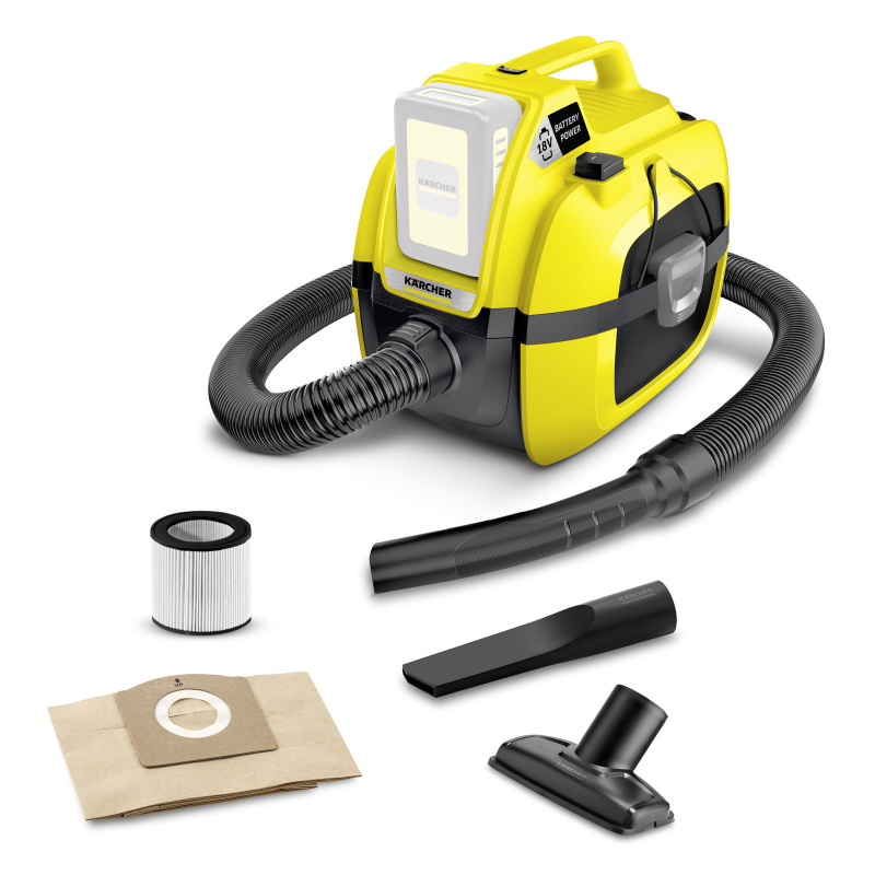 Kärcher WD 1 Compact Battery akkumulátoros száraz-nedves porszívó (1.198-300.0)
