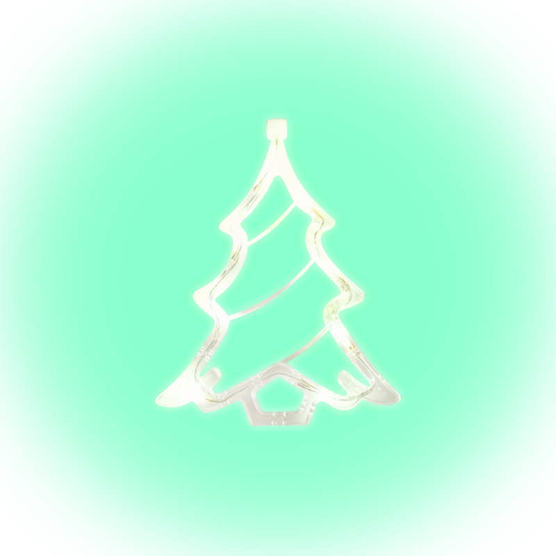 Home LED-es ablakdísz, karácsonyfa (KID 412)