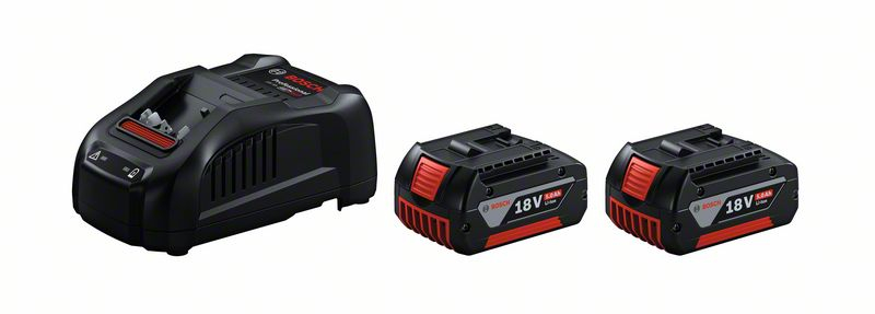 Bosch akkumulátor szett, 2 x GBA 18V 5.0Ah + GAL 1880 CV (1600A00B8J)