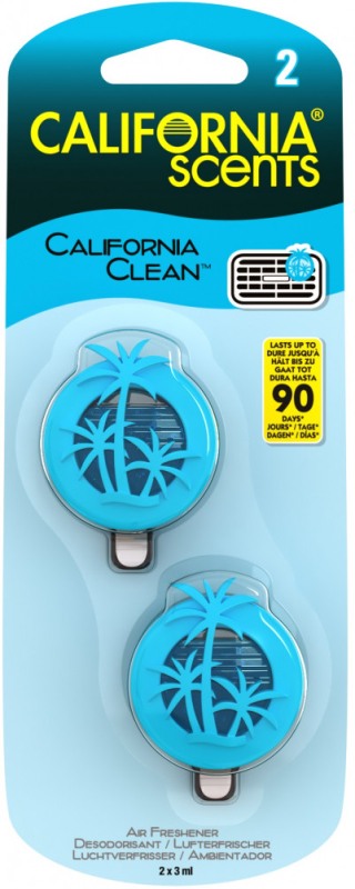 California Scents California Clean autóillatosító 2db/csomag (UCSM15)