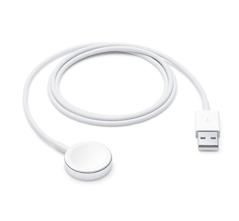 Apple asztali töltő USB (gyorstöltő, wireless, 100cm, Apple Watch töltő, MKLG2ZM/A utód) FEHÉR