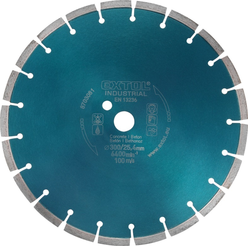 Extol Industrial gyémántvágó korong, 300x25,4mm (8703081)