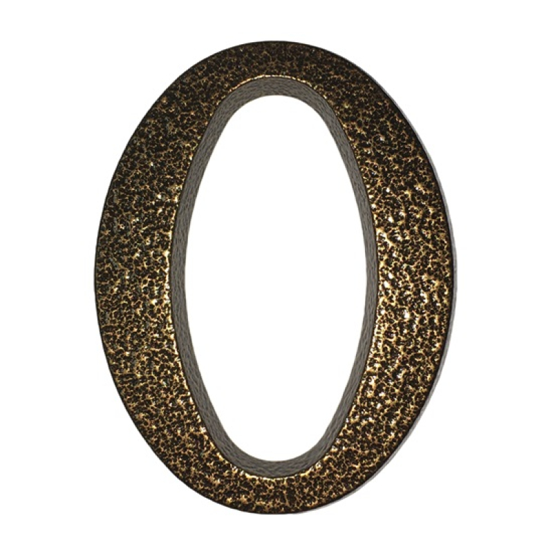 Alumínium házszám 0, 10 cm, barna (3970000)