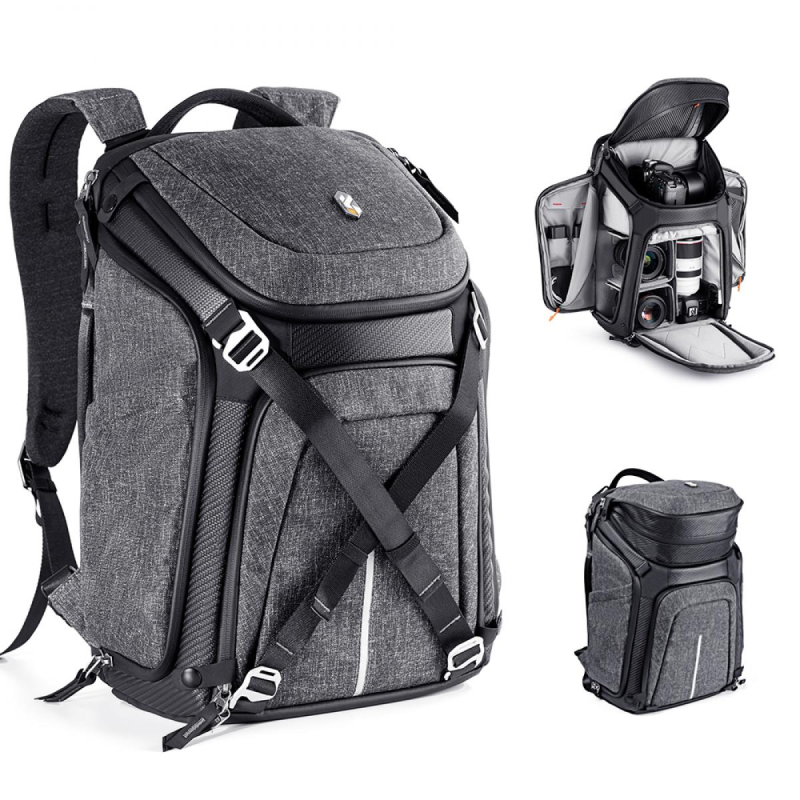 K&F Concept Alpha Backpack 25 literes, fotós hátizsák, vízálló, szürke (KF-13-105)