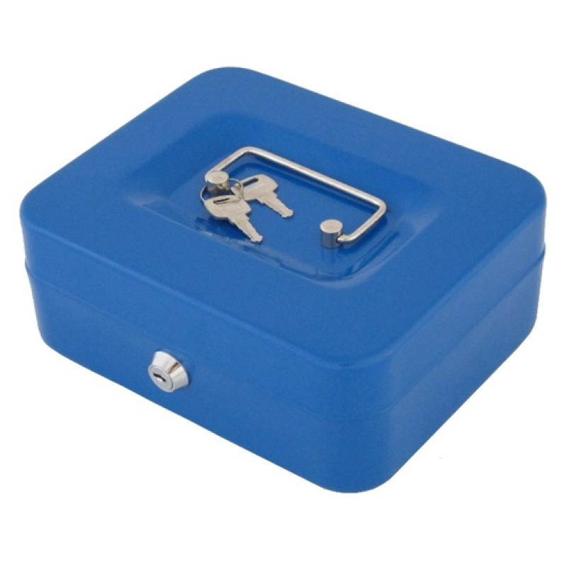 Pénzes kazetta betéttel 20 x 7,5 x16 kék (3490508)