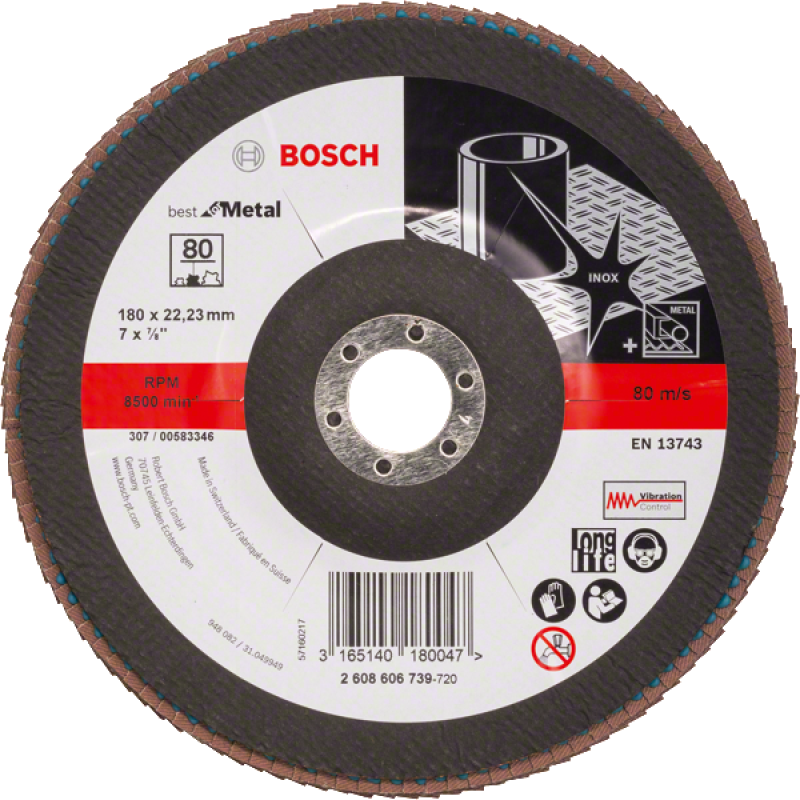 Bosch X571 Zirkon legyezőtárcsa, P80 (2608606739)