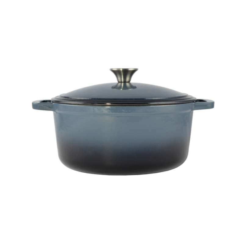 Perfect Home Zománcozott öntöttvas lábas 28 cm 6,5 literes Acélkék (15720)