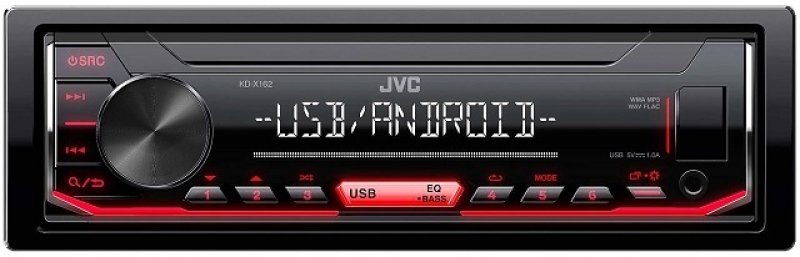 JVC KD-X162 autórádió USB bemenettel (12030)