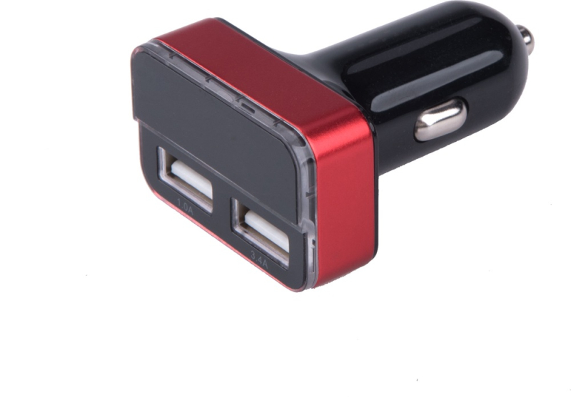Extol energy autós töltő, szivargyújtó / dupla USB, 1,0A+3,4A/ 37W, kábel nélkül (42084)