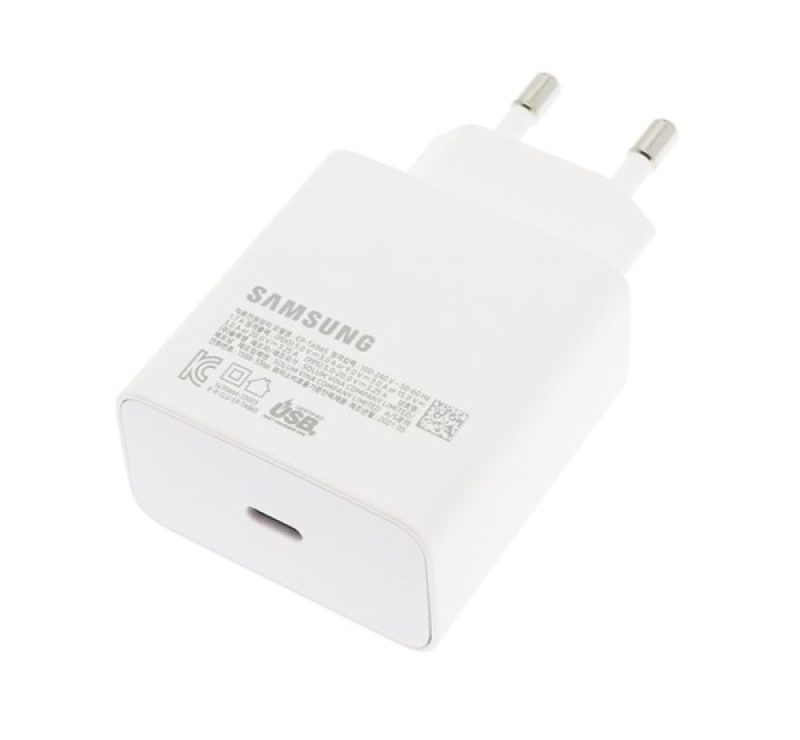 Samsung hálózati töltő Type-C aljzat (65W, PD gyorstöltő) FEHÉR
